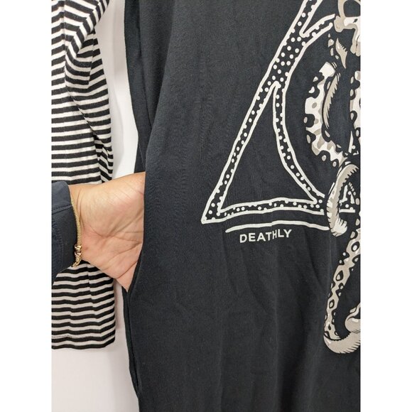 Harry Potter Twofer T-Shirt Dress Women Size S Dark Mark Cosplay Whimsigoth Y2K - Picture 5 of 9